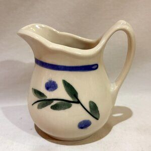 VTG Hartstone Pottery Wild Blueberry Small Pitcher Creamer Made in USA